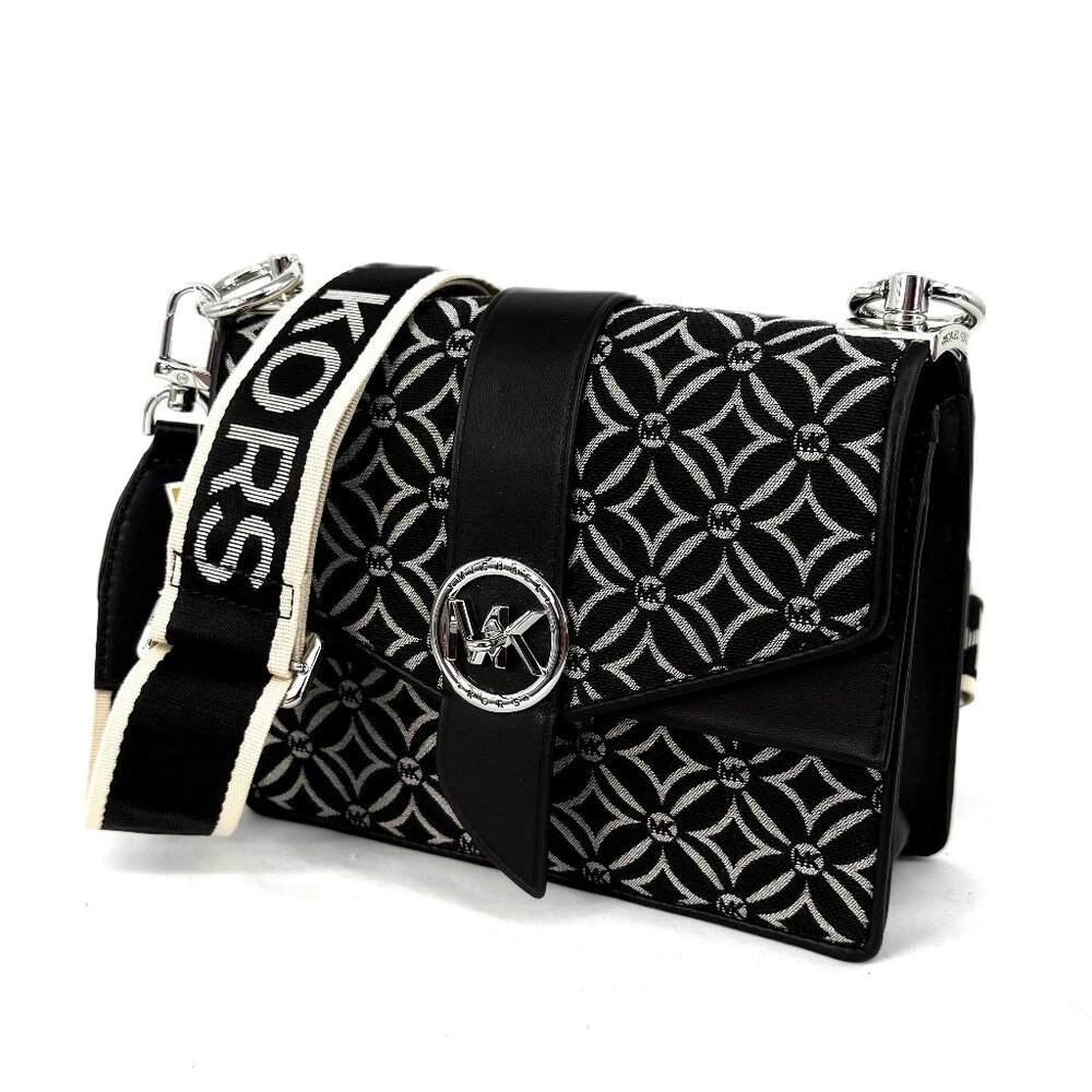 MK Michael Kors Greenwich Sml Conv Crossbody Black/Lt Cream